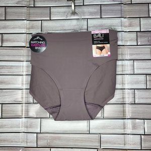NWT BALI Easylite Smooth Comfort Hipster‎ Panty Gray/Purple Med/6